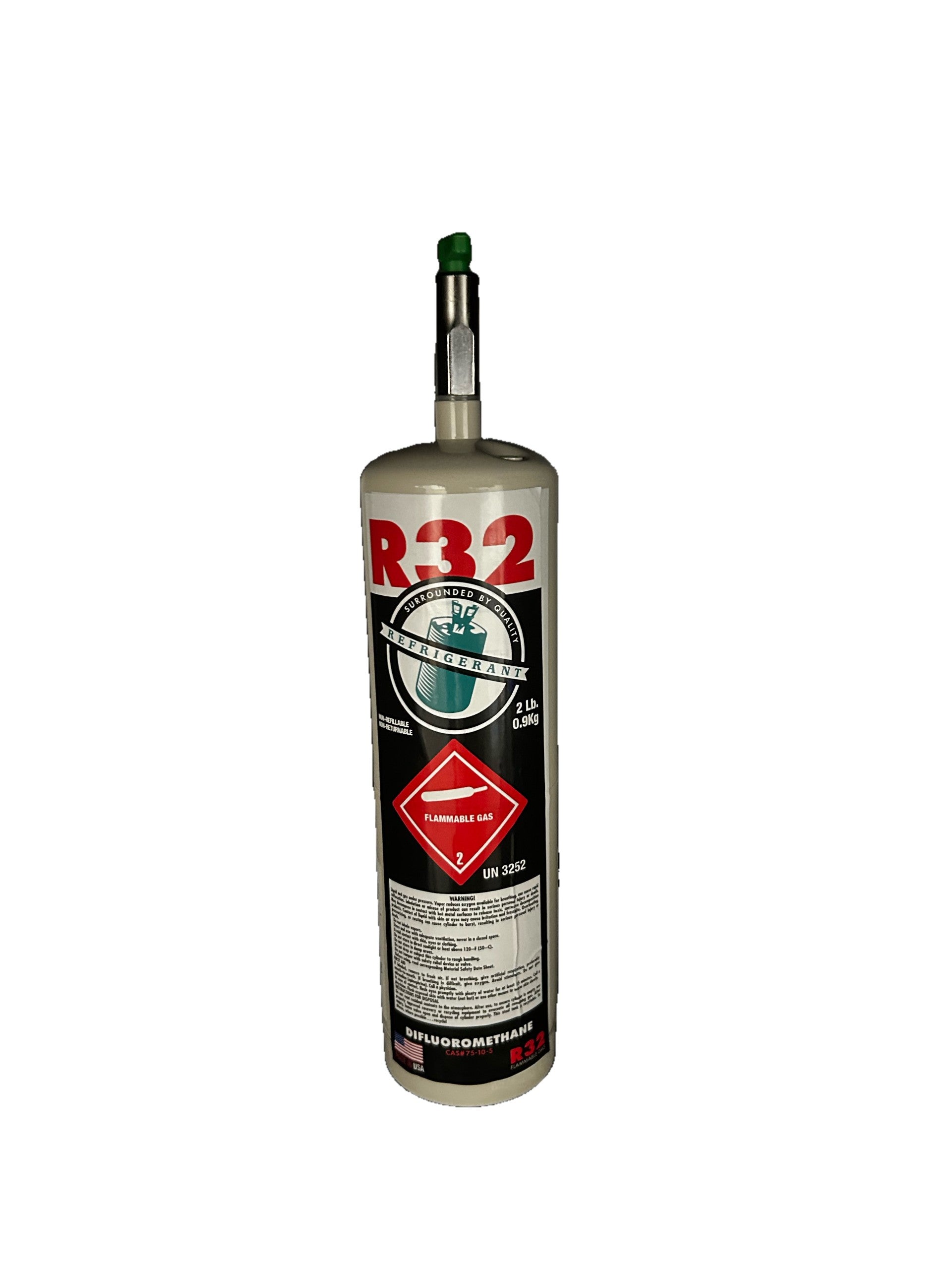 R-32 Refrigerant 2 lb. Cylinder